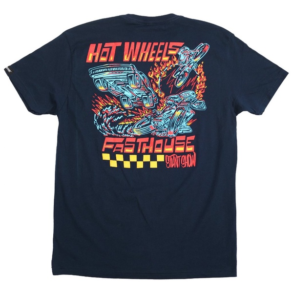 Fasthouse Hot Wheels Stunt Show Tee Midnight Navy