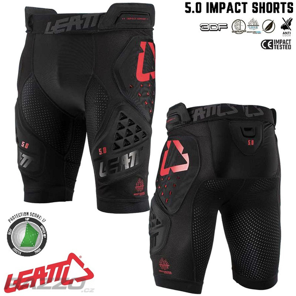 Kraťasy s chráničema Leatt Impact Short 3DF 5.0