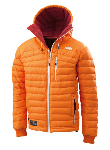 MENS CLEAR ORANGE DOWNJ. XXL