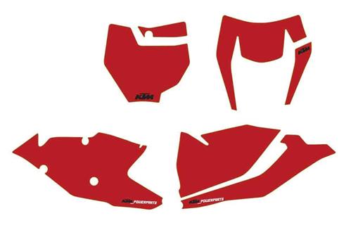 NUMBER PLATE STICKER RED